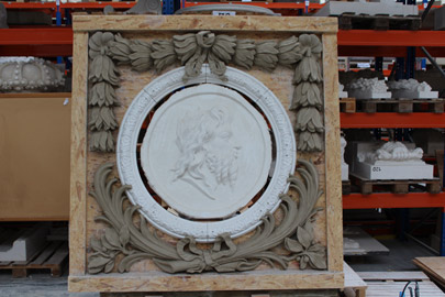 Schlossbauhütte 9 Tondirahmung